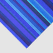 Blauwe verticale strepen tissuepapier (Detail)