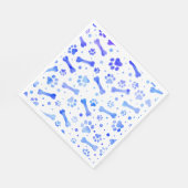 Blauwe verven Waterverf geboortedag Servet (Hoek)