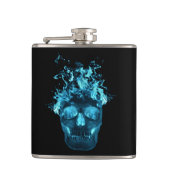 Blauwe vezel heupfles (Voorkant)