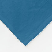 Blauwe Vibratie Abstract Fleece Deken (Hoek)