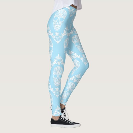 blauwe Victoriaans leggings (Rechts)