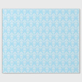 blauwe Victoriaans schedels Cadeaupapier (Vlak)
