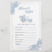 Blauwe Victoriaans Tuin Bruidsthee Advies en Wense (Voorkant)