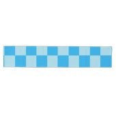 Blauwe vierkante blokken geometrisch medium tafelloper (Horizontaal)