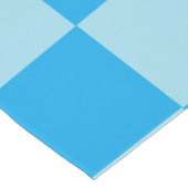 Blauwe vierkante blokken geometrisch medium tafelloper (Hoek)