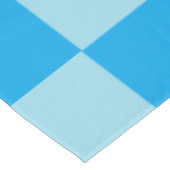 Blauwe vierkante blokken geometrisch tafelkleed (Gekanteld)