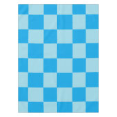 Blauwe vierkante blokken geometrisch tafelkleed (Voorkant)