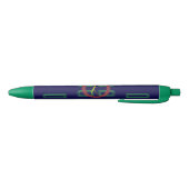 Blauwe vierkanten geometrisch inkt pen (Bodem)