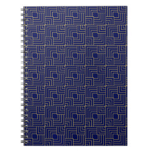 Blauwe Vierkanten Notitieboek