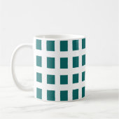 Blauwe vierkantjes koffiemok (Links)