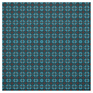 Blauwe vierkantjes stof