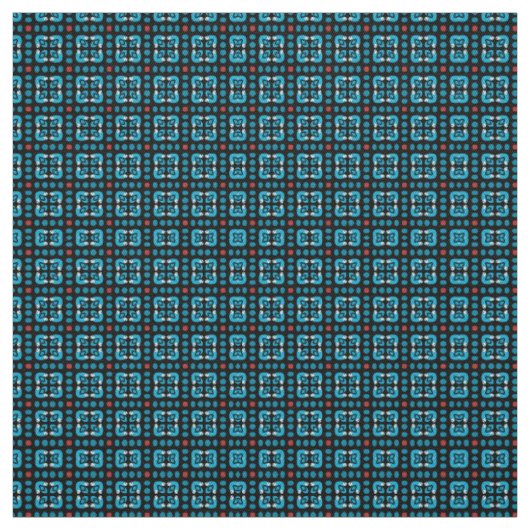 Blauwe vierkantjes stof (Swatch)