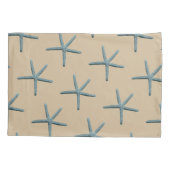 Blauwe Vinger Zeester Op Zand Standaard Kussensloop (Achterkant-Links)