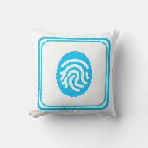 Blauwe Vingerafdruk Biometrische Beveiliging