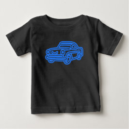 Blauwe Vintage Auto Illustratie