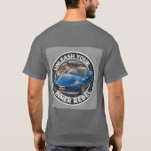 Blauwe Vintage Auto T-shirt (Achterkant)