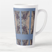 Blauwe Vintage Latte Mok (Rechts)