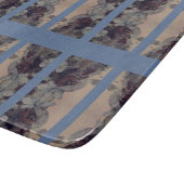 Blauwe Vintage Snijplank (Hoek)