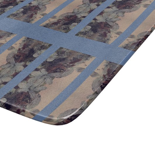 Blauwe Vintage Snijplank (Hoek)