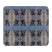 Blauwe Vintage Snijplank (Voorkant)