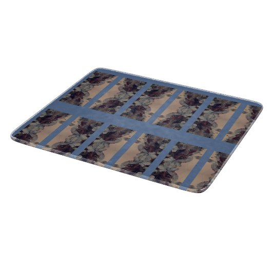 Blauwe Vintage Snijplank (Hoek)