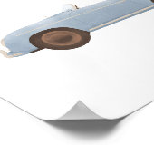 Blauwe Vintage Speedster Kinderkamer Decoratie (Hoek)