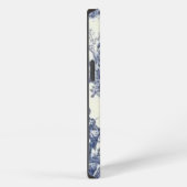 Blauwe Vintage Toile iPhone Hoesje (Rechterkant)