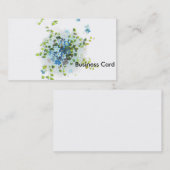 Blauwe Vintage vergeet-me-nots Visitekaartje (Voorkant / Achterkant)