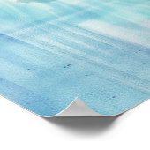 Blauwe vinvis achtergrond poster (Hoek)