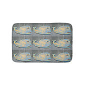 blauwe vinvis badmat (Voorkant)