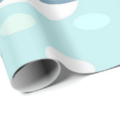 blauwe vinvis cadeaupapier (Rol Hoek)