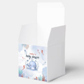 blauwe vinvis onder baby shower van het zee bedankdoosjes (Geopend)