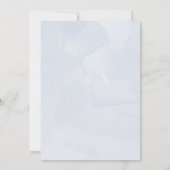 blauwe vinvis op uitnodiging van het zee-baby show (Achterkant)