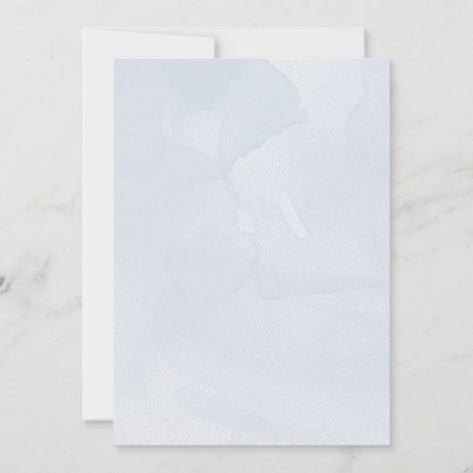 blauwe vinvis op uitnodiging van het zee-baby show (Achterkant)