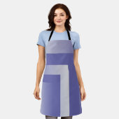 Blauwe violet 2022 schort (Gedragen)