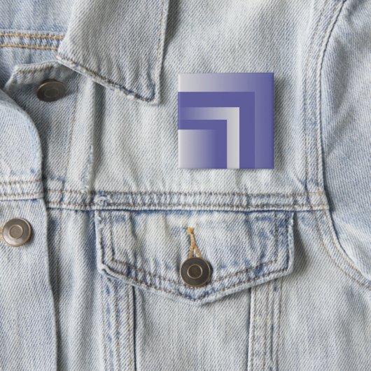 Blauwe violet 2022 vierkante button 5,1 cm (In situ)