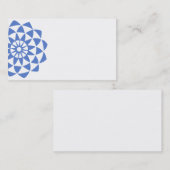 Blauwe Violet Lotus Visitekaartje (Voorkant / Achterkant)