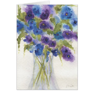Blauwe Violet Pansies