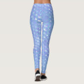 Blauwe Violet Trendy Triangles Leggings (Achterkant)