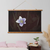 Blauwe Violet Wilde Vloer Natuur Hangend Wandkleed (Slaapkamer)