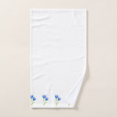 Blauwe violettulpen bad handdoek (Handdoek)