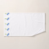 Blauwe violettulpen bad handdoek (Handdoek)