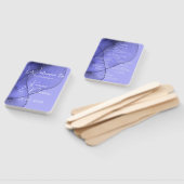 Blauwe vioollavendel handwaaier (Niet-gemonteerd)