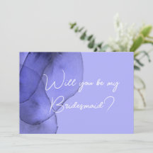 Blauwe vioollavendel is mijn bruidsmeisje voorstel