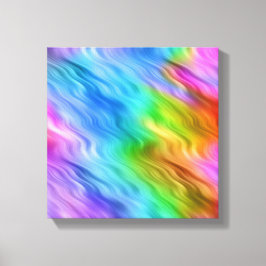 Blauwe Viooltje Golftextuur Canvas Afdruk