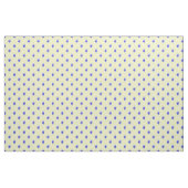 Blauwe Viooltjes op Geel - Stof (Yard (91,4 cm))