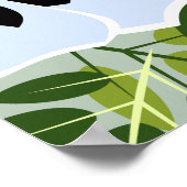 Blauwe Viooltjesbloem Poster (Hoek)