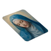 Blauwe VIrgin Mary Sympathy Opgevouwen koelkast Magneet (Rechterzijde)