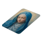 Blauwe VIrgin Mary Sympathy Opgevouwen koelkast Magneet (Linkerzijde)