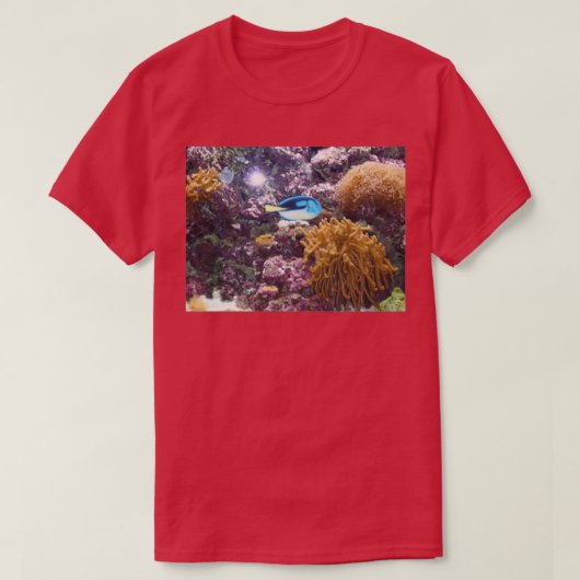 Blauwe vis 3 t-shirt (Design voorkant)